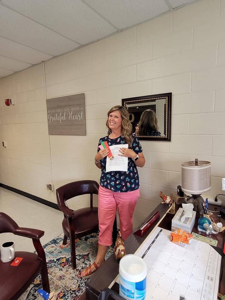 So much fun welcoming our new teachers and learning our way around the building with a scavenger hunt! We love our new teachers! #ncssbethebest #pdespride @Cijim011 <a href="/PDESRams/">Porterdale Rams</a>