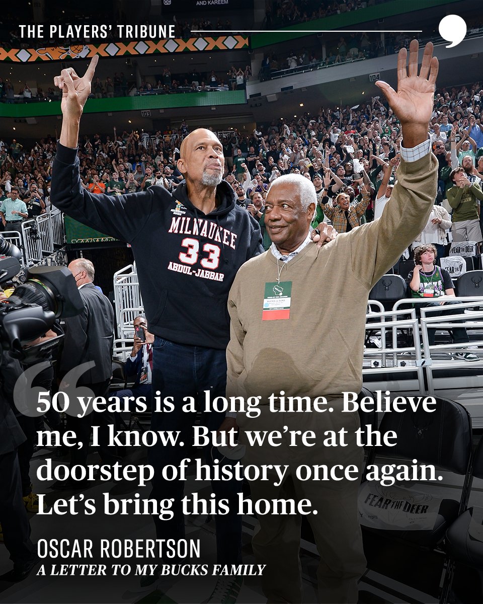 A Letter to My Bucks Family by Oscar Robertson