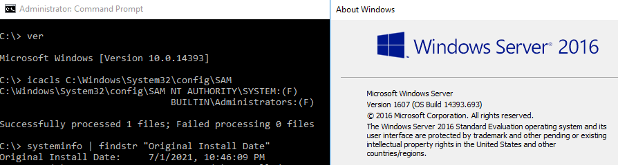 elhackernet's tweet photo. Nueva vulnerabilidad de Windows 10 permite a cualquier usuario sin ser administrador acceder al registro completo del sistema
- Windows 11 y versiones Windows 10 build 1809 y superiores permiten acceso usuario sin privilegios a SAM, SYSTEM y SECURITY https://t.co/EllYleVWxn