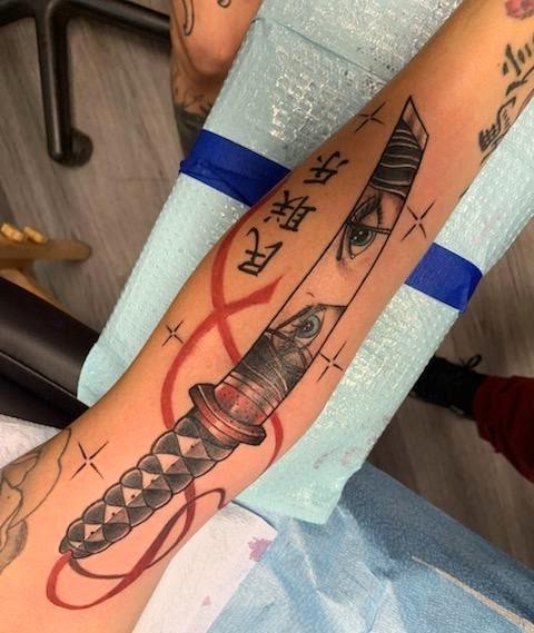 New work😎😎😎 Tattoo Cherry tree Tattoo Samurai Sword #tattoo #tattoos  #tattooideas #tatted #tattos #tattoostudio #tattooshop #tattooshops… |  Instagram