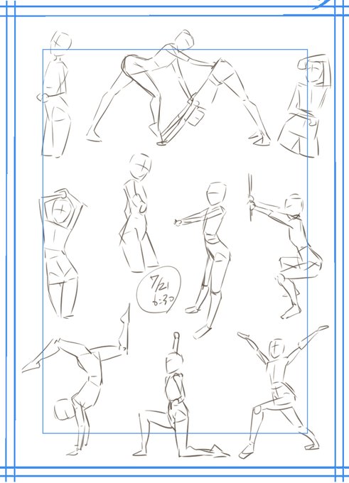 おはようございます☀️
今日もお絵かき頑張るぞぃっ!
#朝練60秒クロッキー 