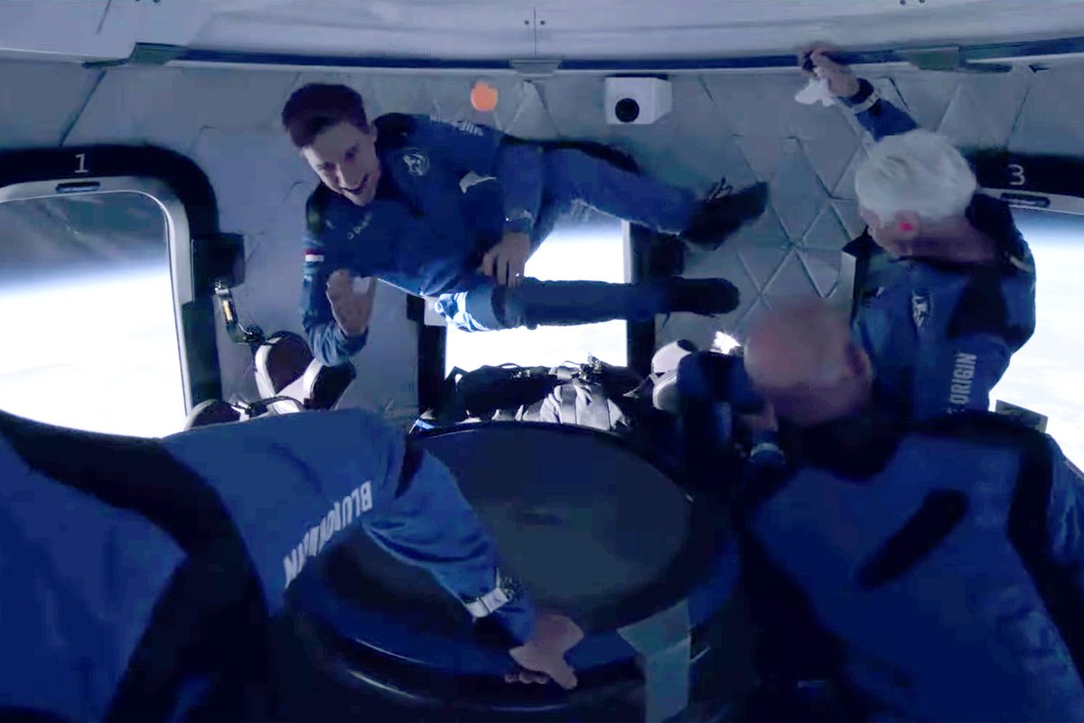 Here's how Jeff Bezos and crew spent their 4 minutes in space