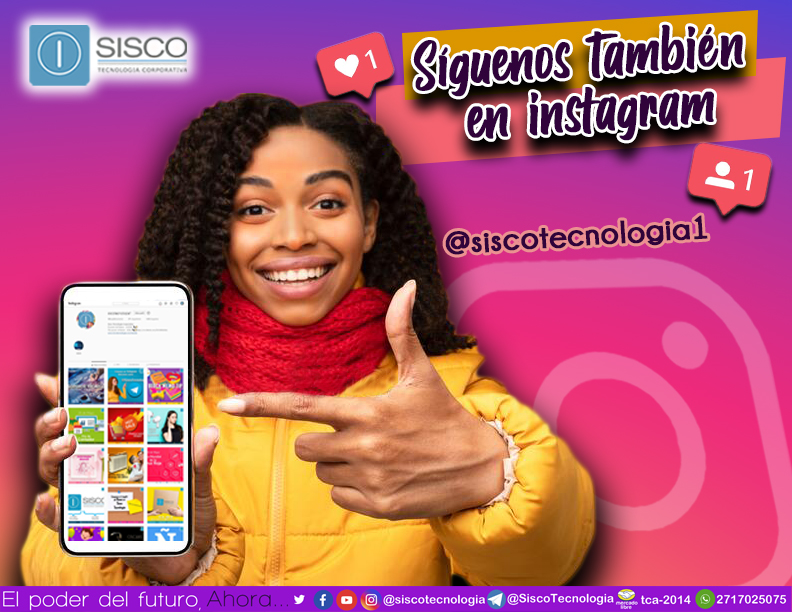 Síguenos en nuestra cuenta de Instagram😎 donde podrás encontrar contenido de nuestros servicios 📱💻🖥🖨y datos que podrán interesarte💡 @siscotecnologia1
instagram.com/siscotecnologi…
#Instagram #Follow #SiscoTecnologiaCorporativa