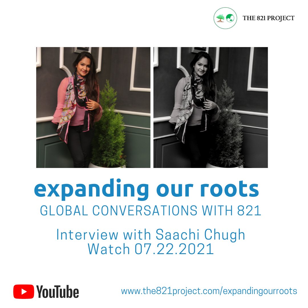 821Project's tweet image. Our interview with Saachi Chugh, a Master's student from India and member of the Baton Rouge International Relations Commission will be available this Thursday on our YouTube channel!  Learn more about her Thursday when the interview posts!