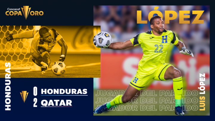 A pesar de la derrota de Honduras, el arquero Luis López 🇭🇳  fue nombrado El Jugador del Partido 🙌 en el duelo ante Catar. ¡Felicidades, arquero! 

#CopaOro21 🏆 #EstoEsNuestro