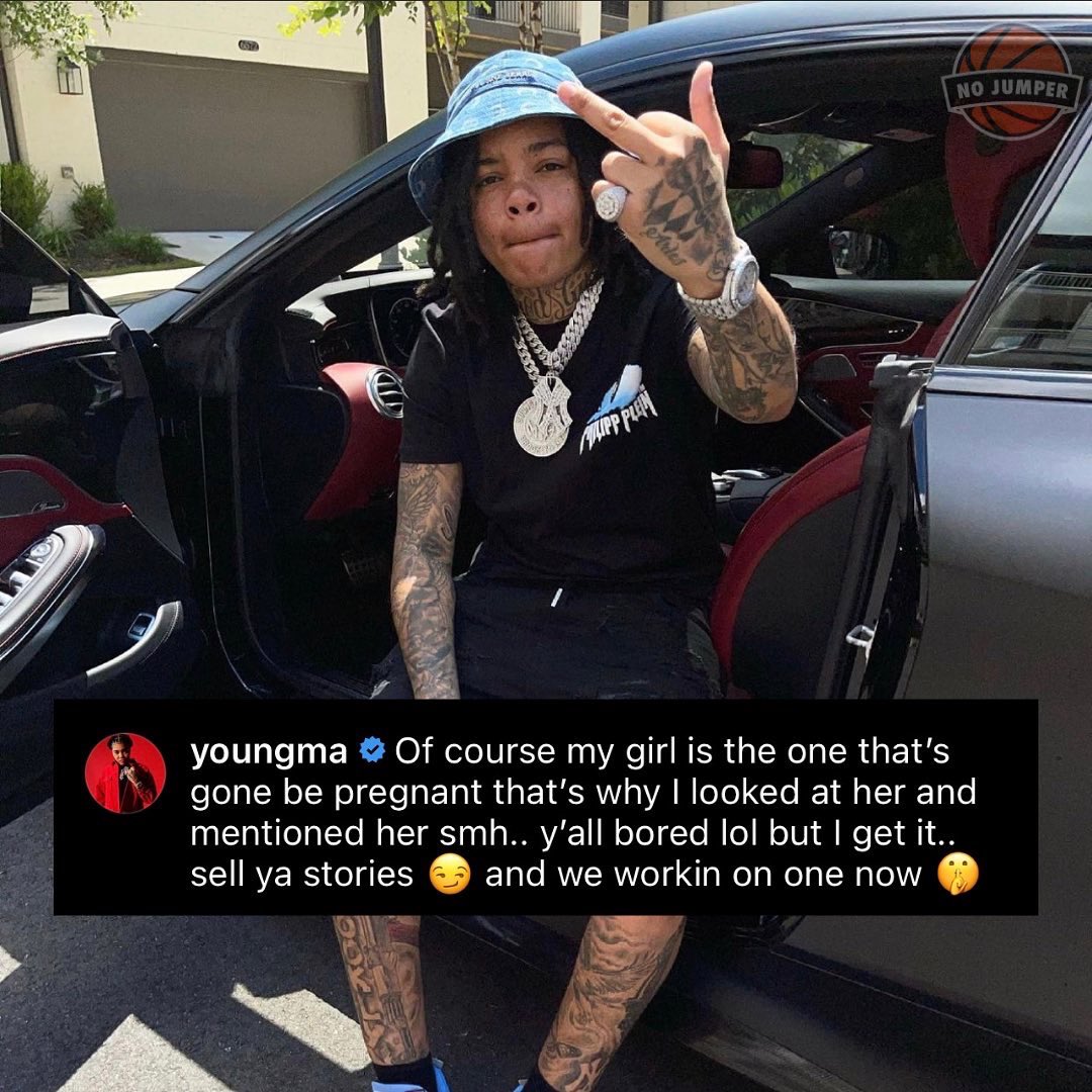 photo of Young M.A. pregnancy