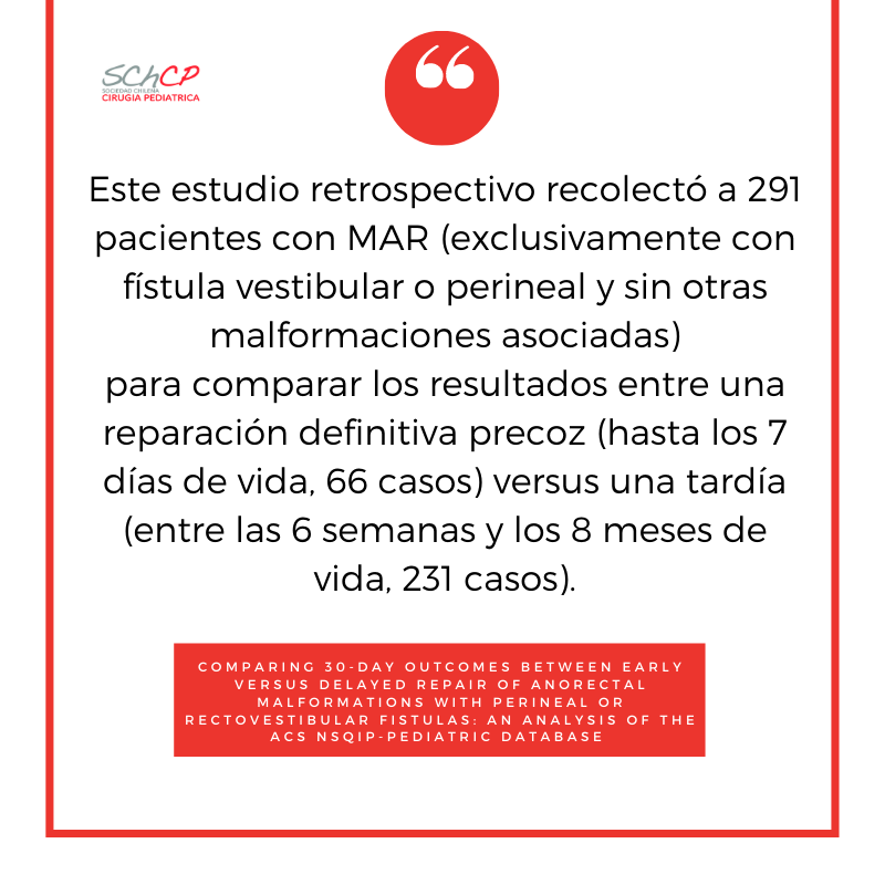 Schcp's tweet photo. Anorrectoplastía sagital posterior 🔄 (ARPSP) y PRECOZ 🕖? Éste trabajo apunta a evaluar la seguridad al realizar una reparación definitiva en MAR con fístula perineal o vestibular ASAP! ⏰
#SoMe4PedSurg #Schcp #ArtículoDeInterés 😎
#anorrectal #ARPSP #fistula #pediatricsurgery https://t.co/jP6mDH91M2