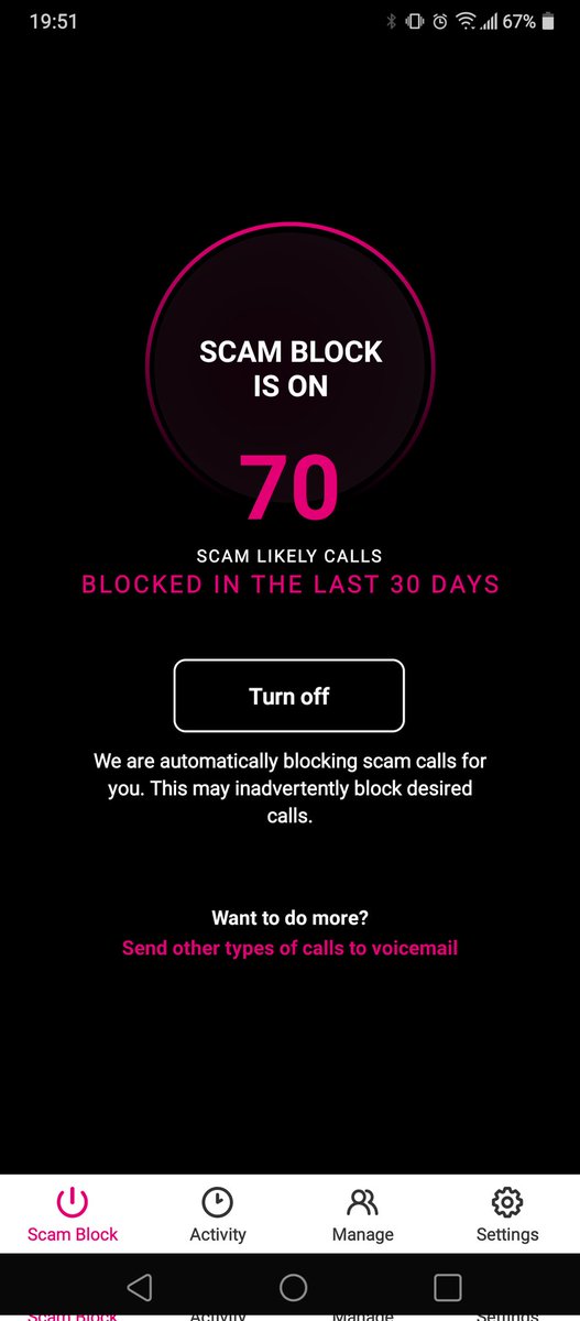 mugetsu42069's tweet image. @TMobile I think my #scamshield #spamblocker is working overtime! Talk about dodging some annoying calls! #TeamOE