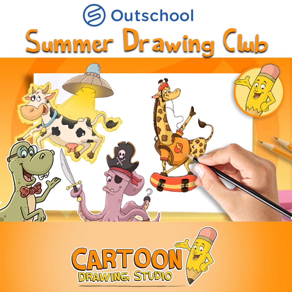 Toondrawstudio's tweet photo. I love my @outschool daily summer drawing club. All my students are super wonderful artist that love to #draw today’s prompt was #pirate #drawinglessons #artteaching https://t.co/w5RJeW3LOa