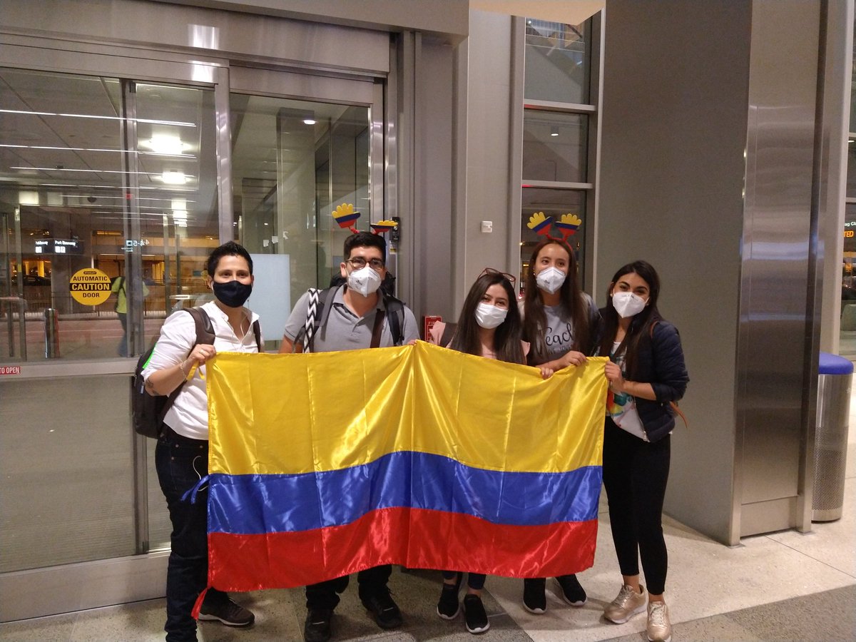 My Colombian team! Saturday arrivals @ParticipateLrng #unitingourworld #PLorientation2021