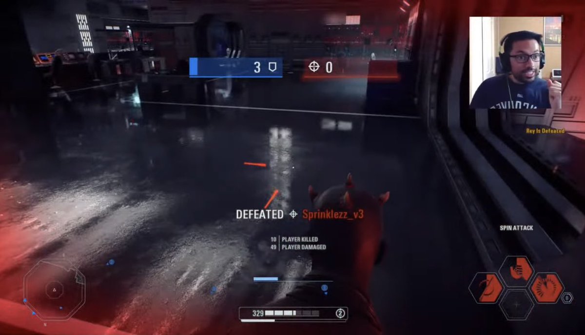 SWInfinitee's tweet photo. When you the final kill in a tight #BattlefrontTwo match‼️ I was so hyped 😂 thanks to those who joined today’s stream! I’ll be back next Tuesday live on my YouTube 😌 https://t.co/AviTbOfyWC
