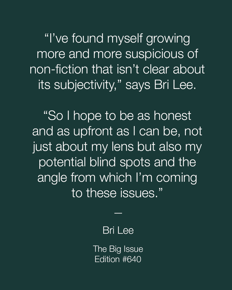 thebigissue's tweet photo. Writer-academic-lawyer @Bri_Lee_Writer opens up about her own misconceptions during the writing process of #WhoGetsToBeSmart. Only in our latest edition. https://t.co/ViHo7G5nqZ