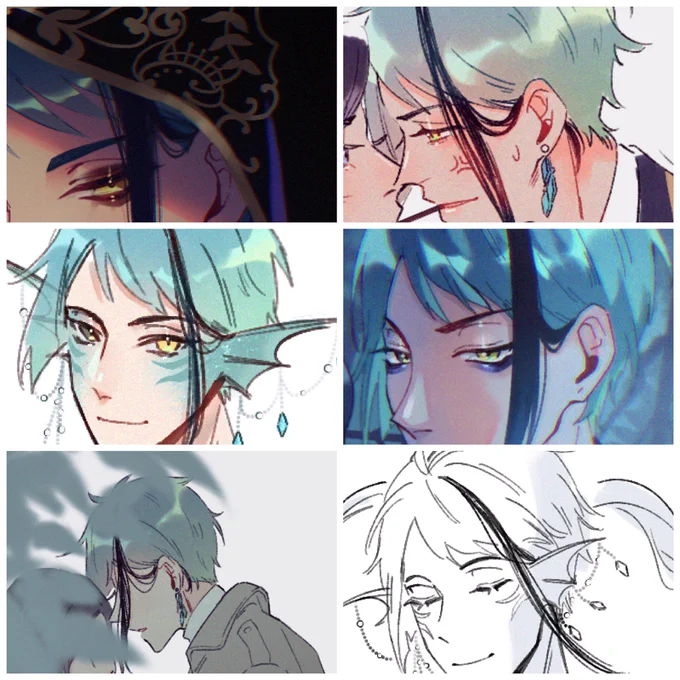 delete later but i LOVE drawing jade with a few strands of hair tucked behind his ear I'll do it every time idc 
