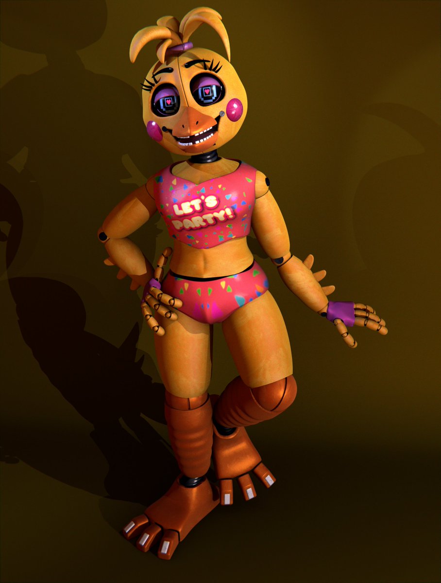 #fnaf. #fnafart. #chica. made a stylized toy chica and she was fun to