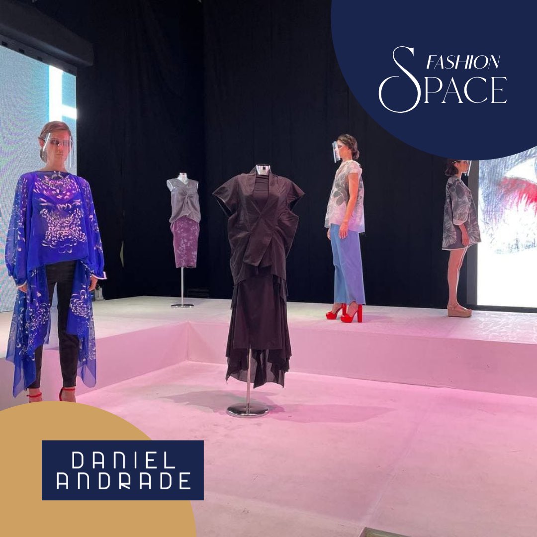 Intermoda's tweet image. Daniel Andrade nos deleitó con su nueva colección "Artificialia" en #fashionspace de #intermoda75