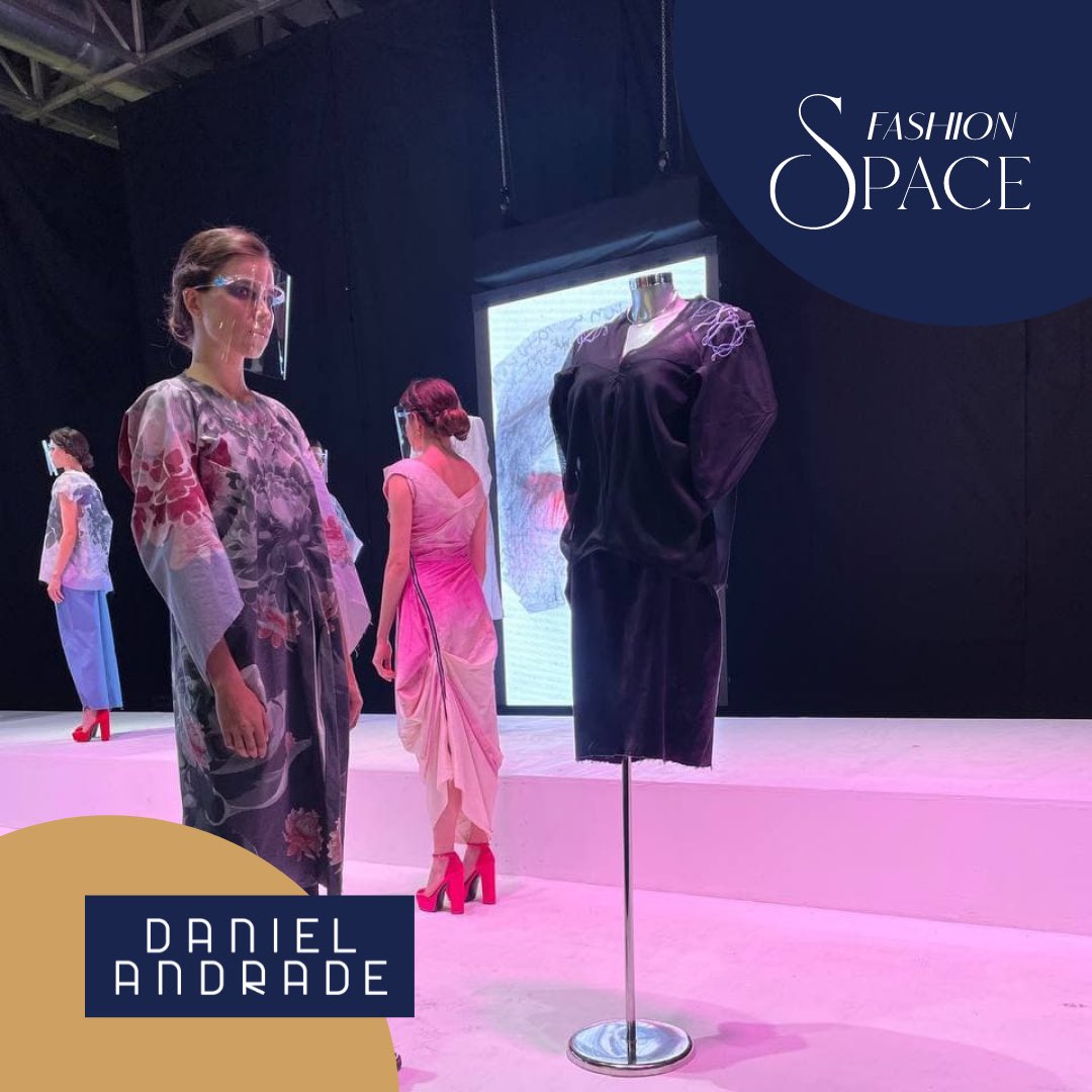 Intermoda's tweet image. Daniel Andrade nos deleitó con su nueva colección "Artificialia" en #fashionspace de #intermoda75