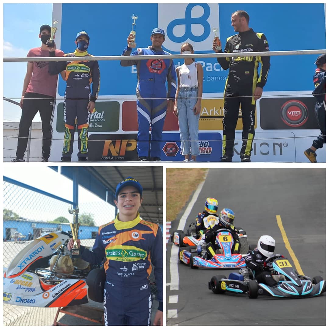 miguelvallejom's tweet photo. 🏁🇪🇨 #Karting 
@leonidas_drouet se subió nuevamente al podio, alcanzando el 2do lugar del Campeonato provincial del Guayas IAME X30 2021, 2da válida que se realizó el pasado domingo en el @KartingClubGYE, el podio lo completo en 1er lugar #HenryTaleb y el tercero #CristianTaleb. https://t.co/3OMrUR3mhf