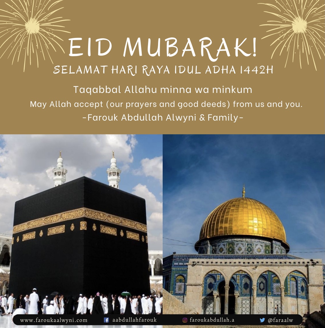 FaroukSahabat's tweet photo. Selamat hari raya Iedul Adha 1442H untuk sahabat sekalian. Taqabalallahu minna waMinkum. 

Silahkan dibaca jg khutbah terakhir Rasululullah di bukit Arafat 9 Dhulhijjah 10H (6 Maret 632M). Semoga dpt bermanfaat utk mejadikan kita menjadi Muslim dan/atau manusia yg lebih baik. https://t.co/h4vEaPPOQo