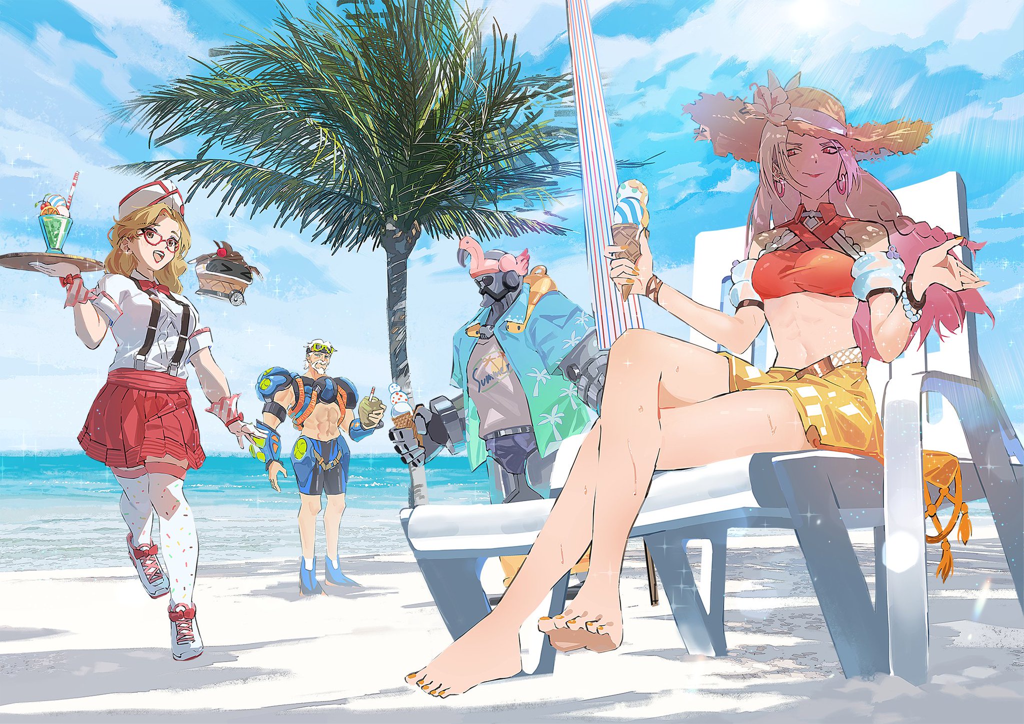 非売品】オーバーウォッチ サマー・ゲーム2021 書き下ろしイラストポスター