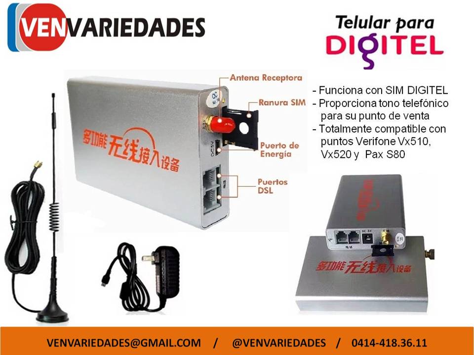 VENVARIEDADES's tweet photo. @ventasvalencia TELULAR para Punto de Venta Verifone Vx510, Vx520 y PaxS80 ¡¡No necesita línea CANTV para su punto de venta!! 30$ #Vende #VenVariedades  #Telular #Digitel #CANTV #Carabobo #Valencia #SanDiego #mercadolibre https://t.co/ioFtkecaOV https://t.co/NhYriXjv2E