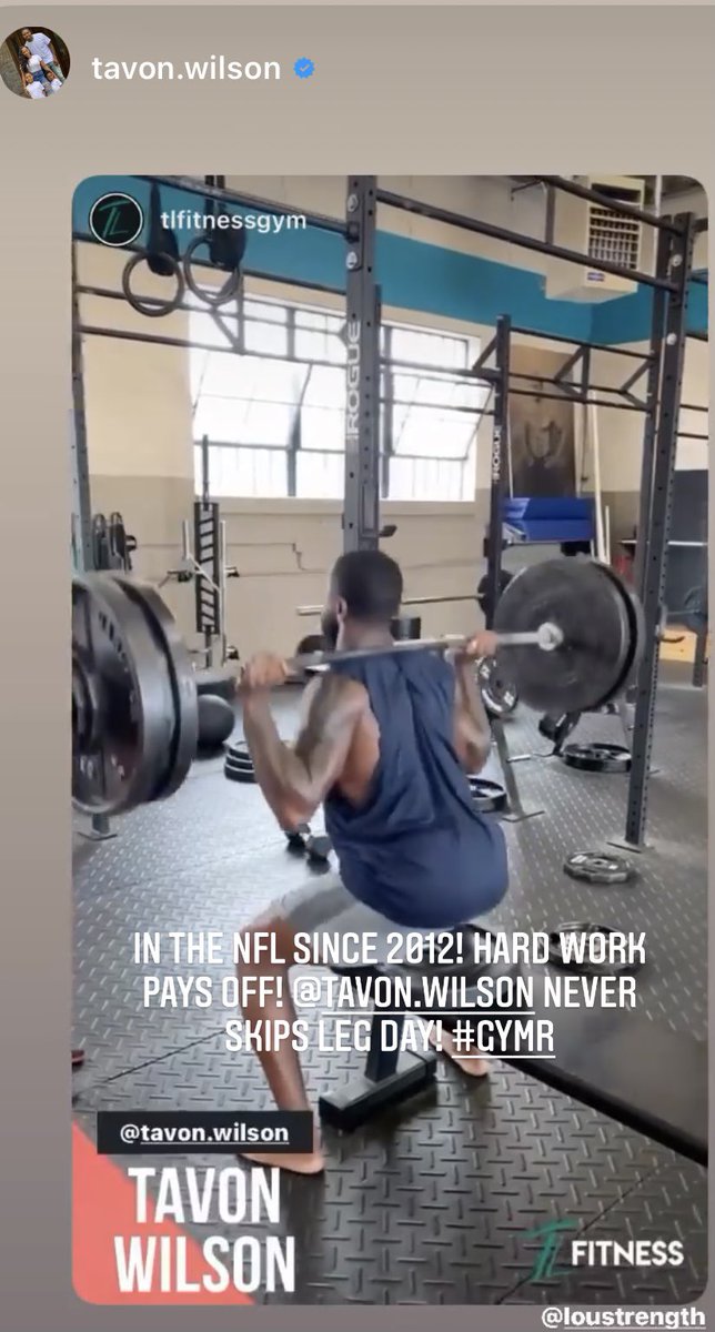 In the league since 2012! <a href="/tavonwilson/">Tavon Wilson</a> never skips #legday ! Hard work pays off! #speedfreak⚡️ #GYMR