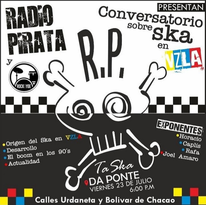 Este Viernes estaremos compartiendo virtualmente algunas anécdotas de la movida barquisimetana de los 90's junto a <a href="/kerlyjose/">kerlydoctorno</a>... Gracias a <a href="/CaplisDesorden/">Caplís</a>, <a href="/horaciodesorden/">Horacio Blanco</a> por la invitación a este evento de <a href="/RadioPirataSka/">Radio Pirata</a>