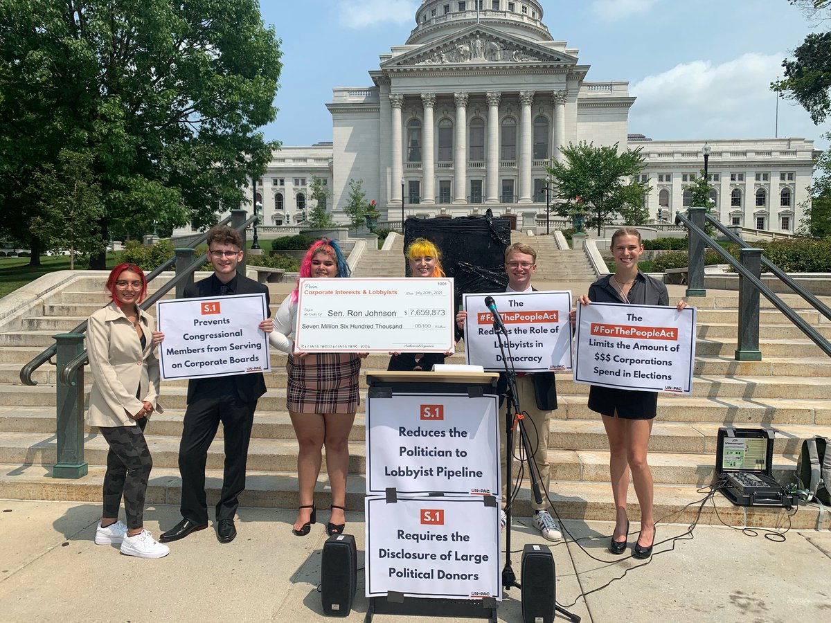 unpacmu's tweet photo. Today, young people in WI, NJ, FL, TX, and VA took action to demand the #ForThePeopleAct becomes law. @SenCapito @Sen_JoeManchin your young constituents' futures hang in the balance of your decision to pass #S1. We must get big $ out of politics and protect our freedom to vote. https://t.co/9ADkDKHhL2