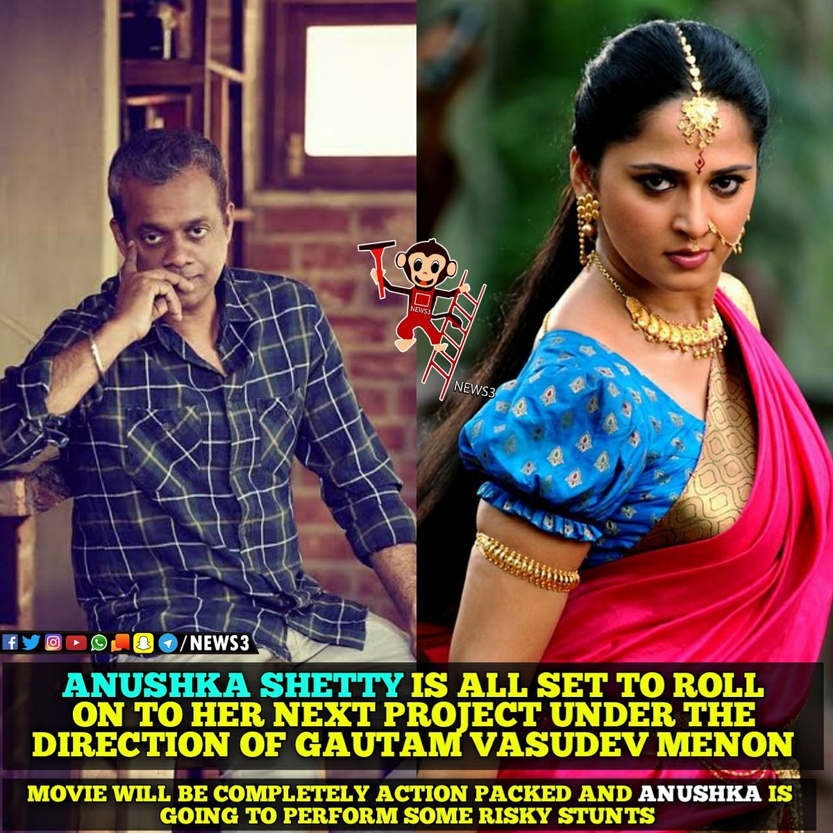 Thala1Thalaivi7's tweet photo. @menongautham sir
Plz give some update of #LadySuperstar #AnushkaShetty's next millitart thriller based movie. 
@MsAnushkaShetty 
#16YearsOfAnushkaShetty https://t.co/Y6jP1HCxeS