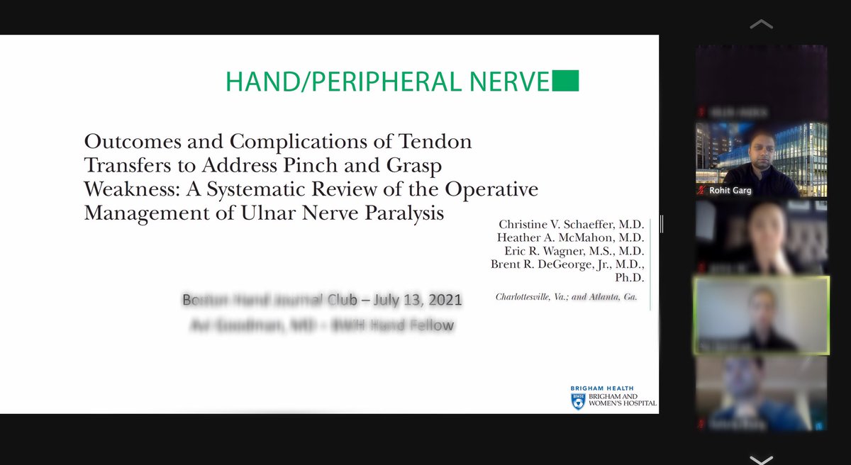 Rohit Garg (@dr_rohit_garg) on Twitter photo Another interesting session in our Boston-wide Hand Journal Club. All the fellows did a fabulous job! We will start back in August for the Journal club series for 2021-2022 Academic year #HandSurgery #scaphoidfracture #distalradiusfracture #orthopedicsurgery <a href="/harvardortho/">harvardortho</a> Another interesting session in our Boston-wide Hand Journal Club. All the fellows did a fabulous job! We will start back in August for the Journal club series for 2021-2022 Academic year #HandSurgery #scaphoidfracture #distalradiusfracture #orthopedicsurgery <a href="/harvardortho/">harvardortho</a>