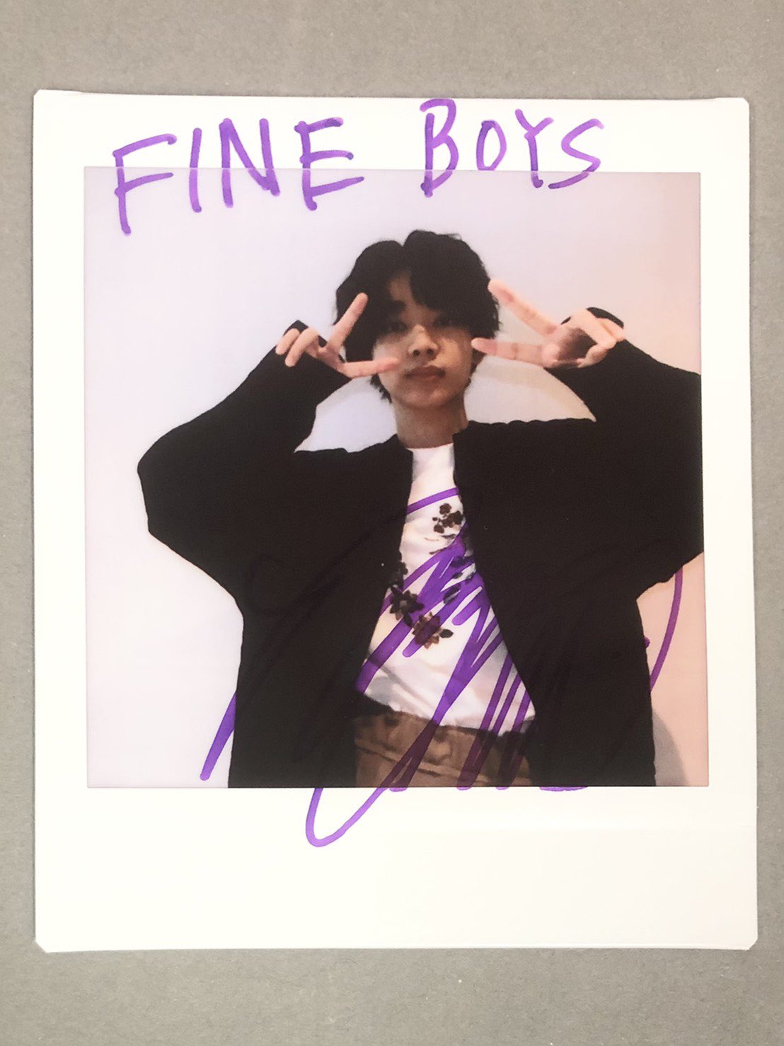 宮世琉弥　チェキ　サイン入り FINEBOYS on X: 