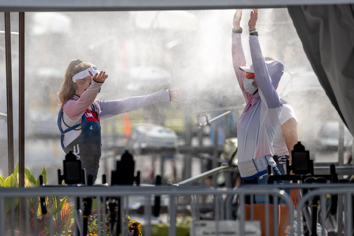 Updates from #TokyoOlympics: It's hot. There's mist.

📸 <a href="/row2k/">row2k</a>