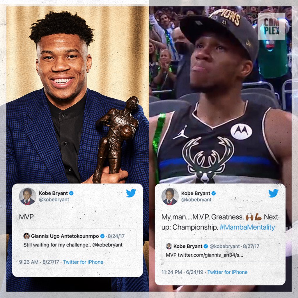 Kobe challenged Giannis. Giannis delivered.