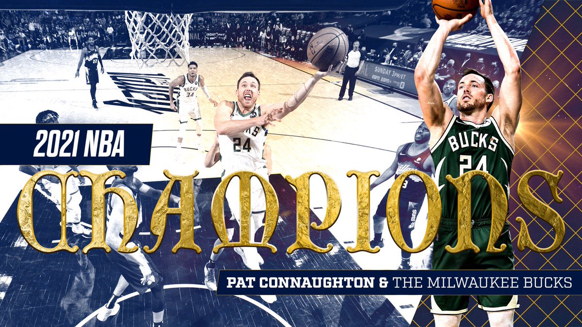 CHAMPION 💍☘️

Congrats to <a href="/pconnaughton/">Pat Connaughton</a> and his <a href="/Bucks/">Milwaukee Bucks</a> squad!

#IrishInTheNBA