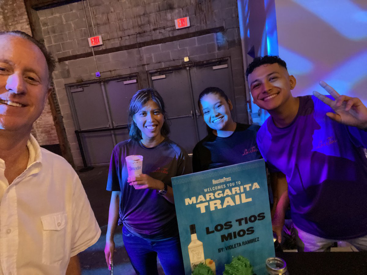 The winners! Congrats Violeta &amp; Aaron on winning 1st place in the Houston Press Margarita Trail Contest! #lostios <a href="/georiz15/">Riz True</a> #bigred