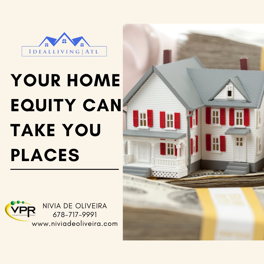 Nivia_Realtor's tweet photo. Equity in a home – that is, the value of a property in excess of any mortgage balance – can be a powerful financial tool if used correctly. 
#niviatips #homeequity #realestatetips #georgialiving #realestateinvesting https://t.co/1hnzg2Jksi