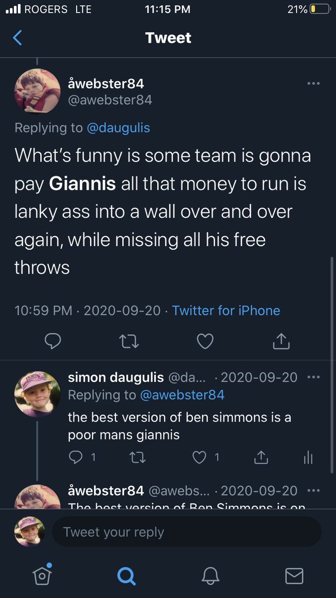 daugulis's tweet photo. i know @awebster84 has publicly acknowledged the error of his takes but let’s looks back on some of the absolute giannis HEAT my man was bringing https://t.co/PJUHiEvC7K