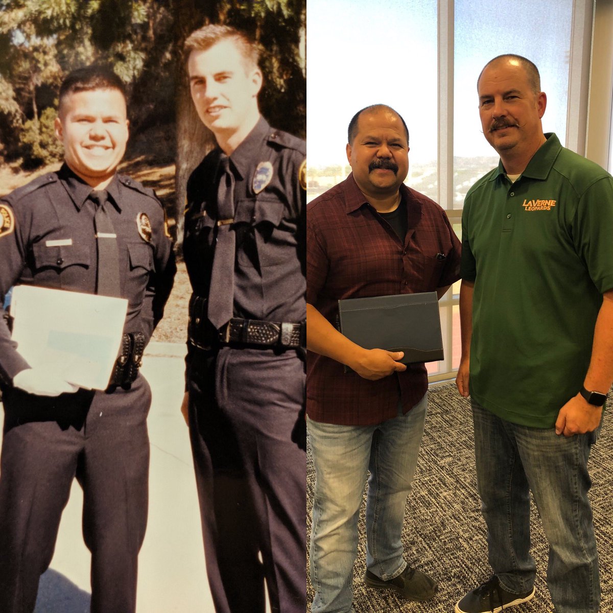 crowther439's tweet image. July 11th marked 27 years since I started the #RioHondoPoliceAcademy!  27 years later, LT Sandoval @AZPDJSandoval (@AzusaPoliceDpt )and LT Crowther (@ArcadiaPD) met again at a #LESM training class by @LEDotSocial! We had to recreate the moment! #class122 #Friends