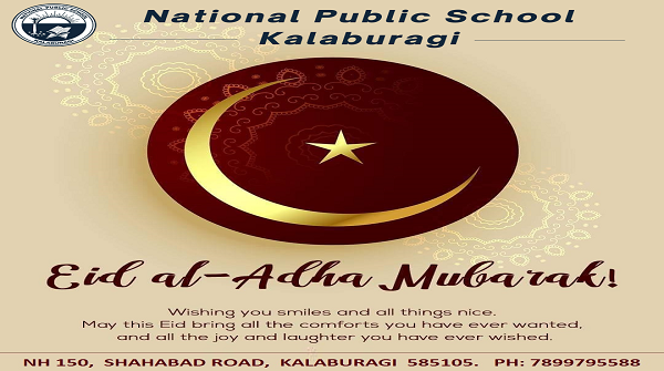 NPSKalaburagi's tweet photo. Eid al-Adha Mubarak Everyone!
#Kalaburagi #Eid #Gulbarga #NationalPublicSchool #NPSKalaburagi https://t.co/fUhJQrg9Iw