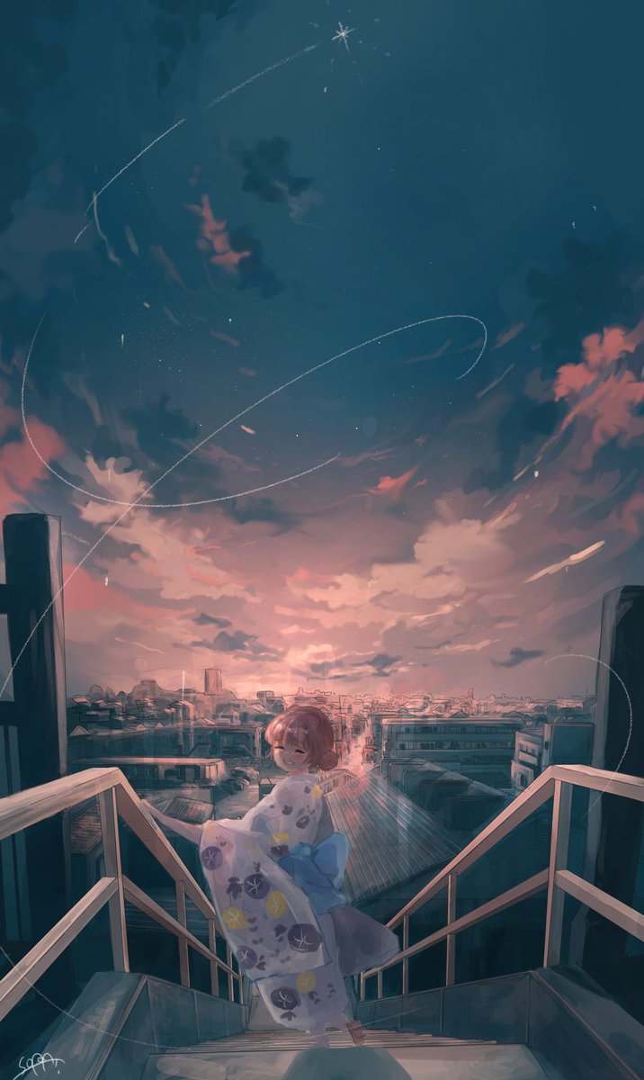 イラスト 絵画 絵 子ども グラデーション アート 世界に1つ