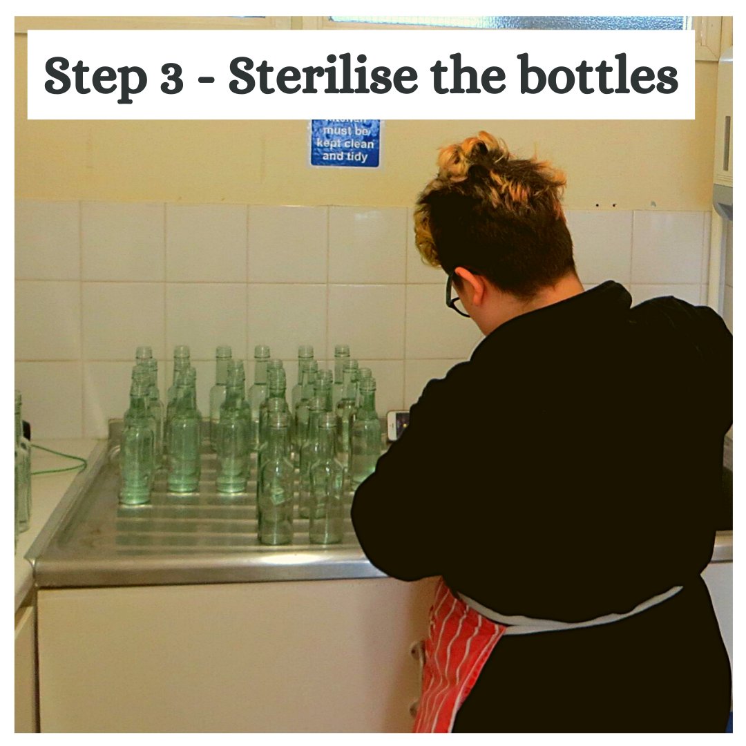 AppleWiltscoll's tweet image. Next, when we are making our apple juice, we have to make sure all our apples are sterilised. We add the sterilising solution to our bottles and leave them for 30 minutes so this is a very time sensitive task. #wiltscoll #studenteats #appleproject #trowbridge #sustainable #SEN