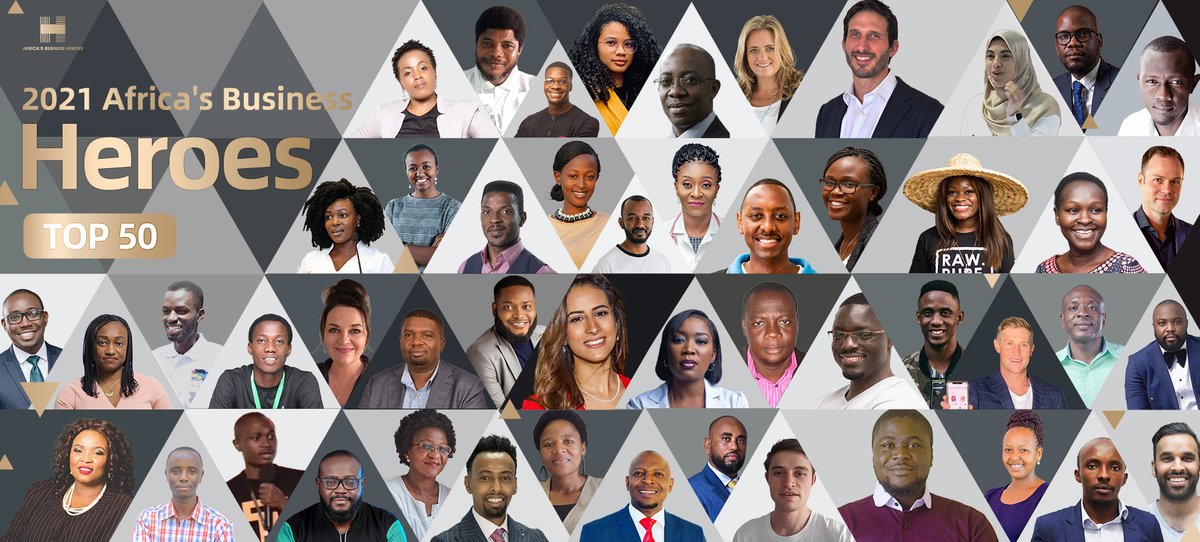 Congratulations to this year’s Africa Business Heroes Top 50 Finalists! They were chosen from 12,000+ entries, they are representing 16 countries from Africa; 38% are female entrepreneurs; 10% are Francophone. 
Visit official website: bit.ly/ABH2021Top50
#ItsAfricanTime