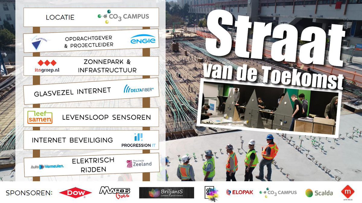 Co-work, Co-learn en Co-create van CO3 Campus in de praktijk met het innovatieproject ‘Straat van de Toekomst’ van Scalda.

co3campus.nl/co-work-co-lea…

#innovatie #samenwerken <a href="/Scaldambo/">Scalda</a>