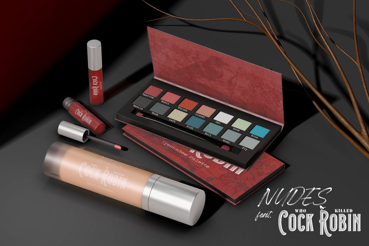MOVIECAPELLA's tweet photo. ⠀⠀⠀⠀ ⠀  
Inspired by the freezing murders, 𝑵𝑼𝑫𝑬𝑺 cosmetic comes to you with thrilling colours. 

Be as fatale as Robin with 𝑵𝑼𝑫𝑬𝑺 feat. 𝐖𝐡𝐨 𝐊𝐢𝐥𝐥𝐞𝐝 𝐂𝐨𝐜𝐤 𝐑𝐨𝐛𝐢𝐧 collection.
⠀⠀⠀⠀ ⠀ https://t.co/tu3BNtZGcB