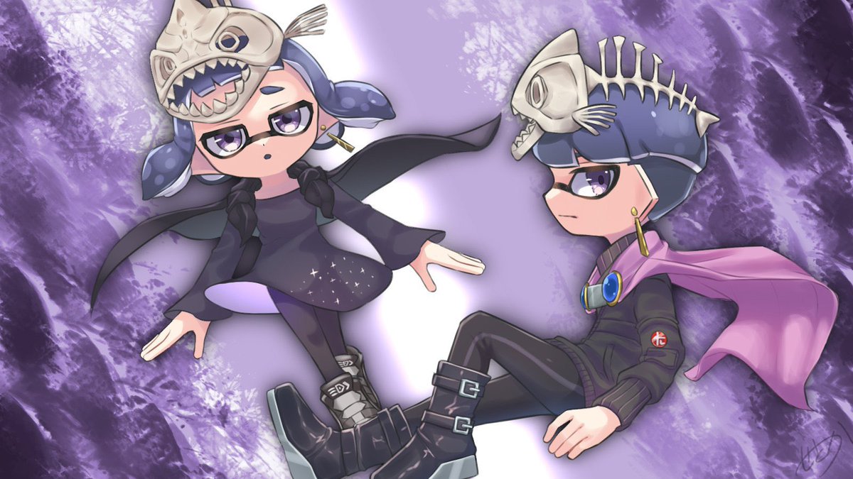 スプラトゥーン スプラトゥーン2 4周年おめでとう せとか 有償依頼〆のイラスト