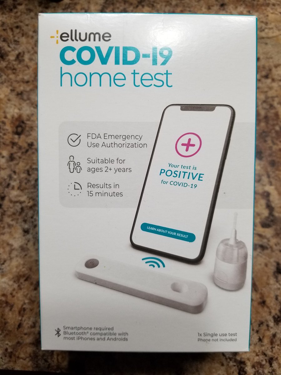I bought one of these today because I needed to take a test. It was the only one at CVS and it was disappointing because it required me to link with a phone to get my results. Let's see what's inside: