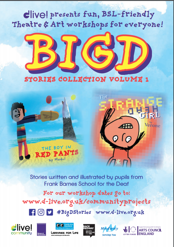 #ThinkingInclusively
D-Live Big D Collection are promoting some great deaf friendly family workshops,  held at Gillingham and Chatham Libraries on the 7 &amp; 14 August.