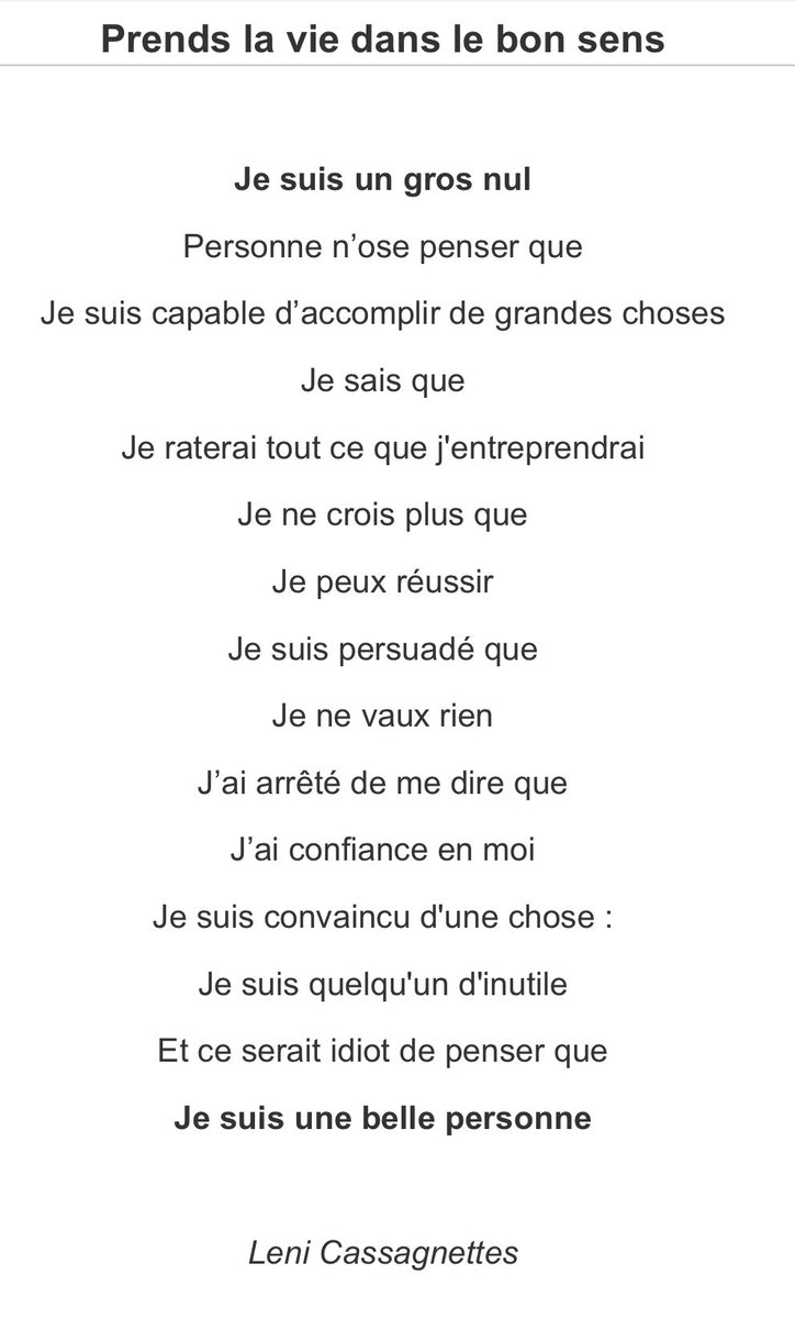 Isafilprofash S Tweet Top50 De L Ete Le Petit Poeme Endroit Envers Qui Peut Tout Changer Pour Nos Eleves En Difficulte Qui Manquent De Confiance 10 50 Une Activite De Rentree Pleine