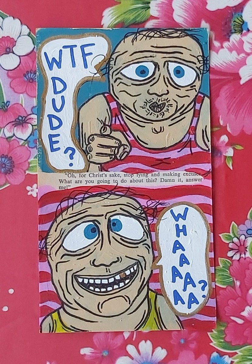 FattyRomance's tweet image. WTF DUDE? 
"Oh for Christ's sake, stop lying and making excuses. What are you going to do about this? Damn it, answer me!"
Whaaaaaaaaa? 

#wtfdude #whaaaa #drawingoftheday #artissorad #sassy