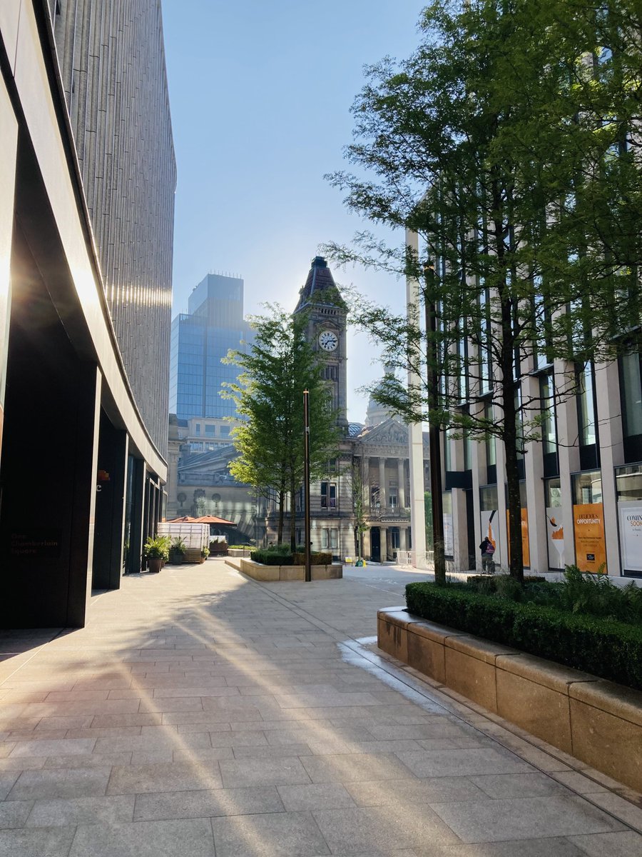 Early morning sunshine in #brum . It’s good to be back!