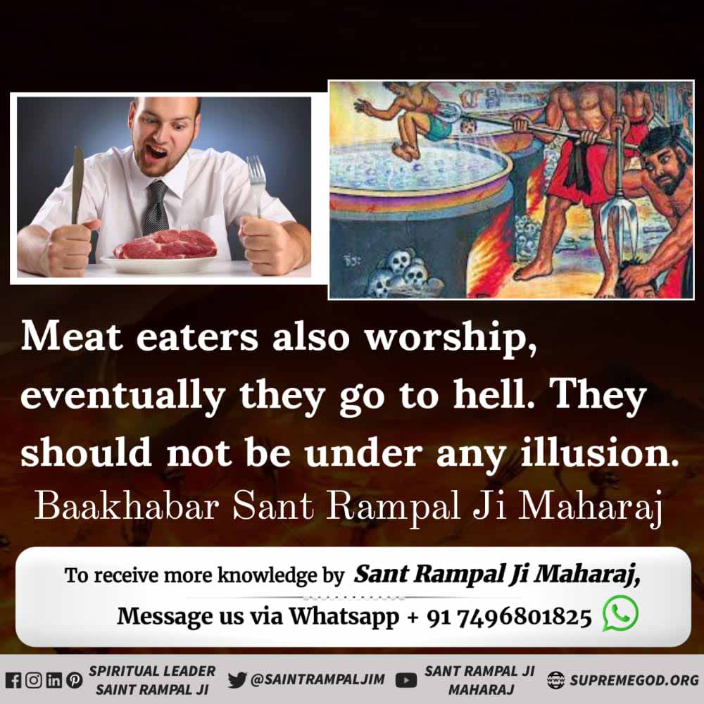 Rahul_Satlok_00's tweet photo. #मांसखाना_अल्लाहका_हुक्मनहीं
Prophet Mohammad ji didn't eat meat and does not kill any animal.
@SaintRampalJiM https://t.co/hOKSc2tTLR